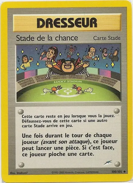 Stade de la chance, carte Pokémon NDE 100 — extension Neo Destiny