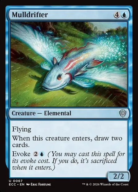 Mulldrifter, Magic card ECC 67 — Lorwyn Eclipsed Commander set