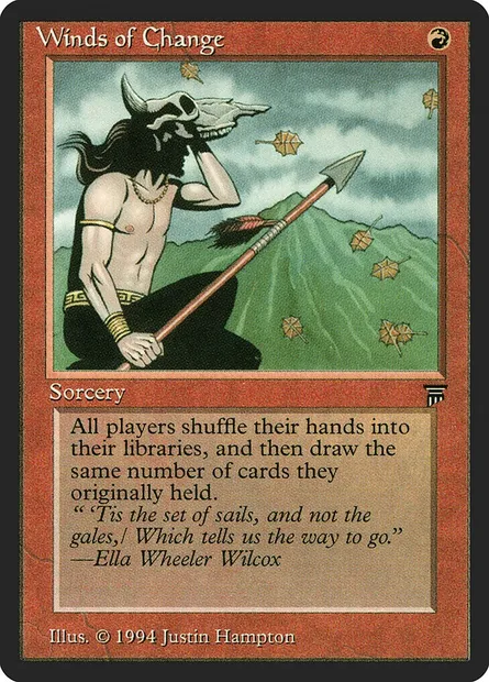 Winds of Change, Magic card LEG 172 — Legends set