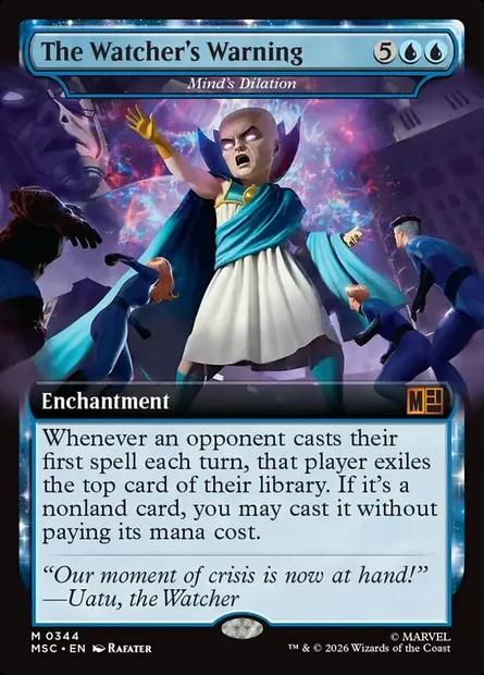 Mind's Dilation, Magic card MSC 344 — Marvel Super Heroes Commander set