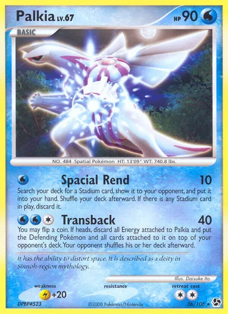 Palkia, Pokémon card GE 26 — Great Encounters set
