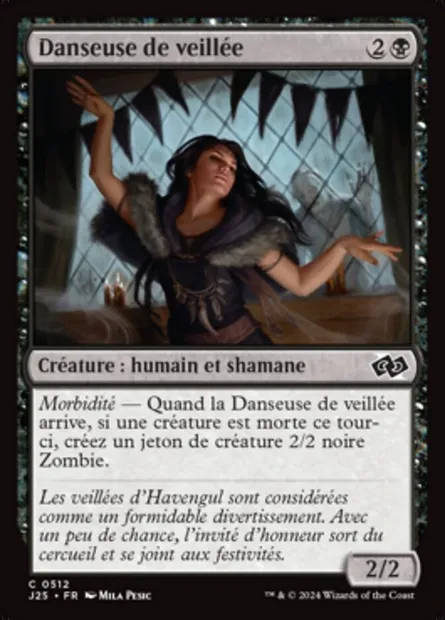 Danseuse de veillée, carte Magic J25 512 — extension Foundations Jumpstart