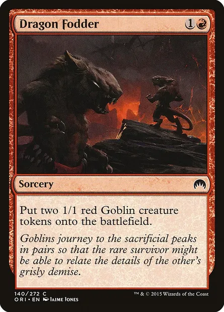 Dragon Fodder, Magic card ORI 140 — Magic Origins set