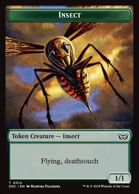 Insect, Magic card TDSC 12 — Duskmourn Commander Tokens set