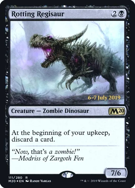 Rotting Regisaur, Magic card PM20 111s — Core Set 2020 Promos set
