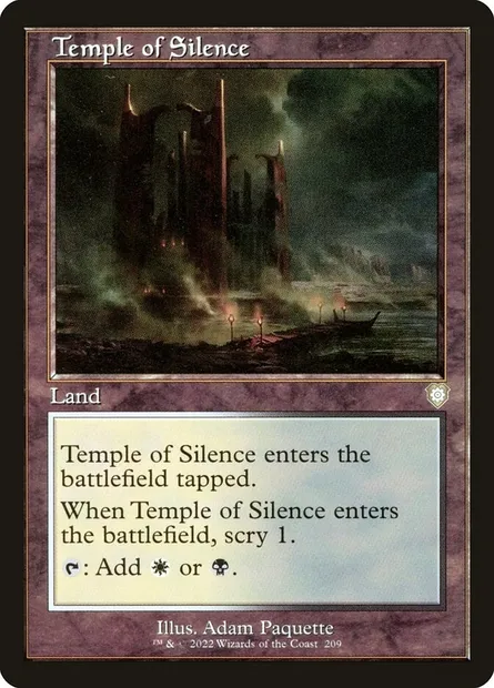 Temple of Silence, Magic card BRC 209 — The Brothers' War Commander set