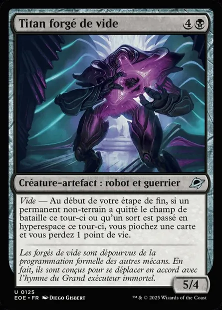 Titan forgé de vide, carte Magic EOE 125 — extension Edge of Eternities