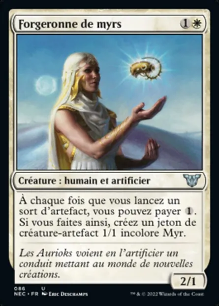Forgeronne de myrs, carte Magic NEC 86 — extension Neon Dynasty Commander