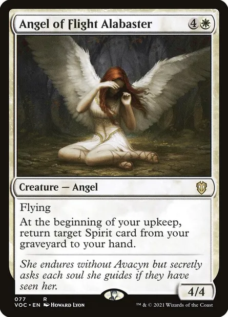 Angel of Flight Alabaster, Magic card VOC 77 — Crimson Vow Commander set