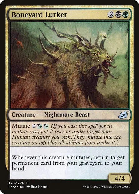 Boneyard Lurker, Magic card IKO 178 — Ikoria: Lair of Behemoths set