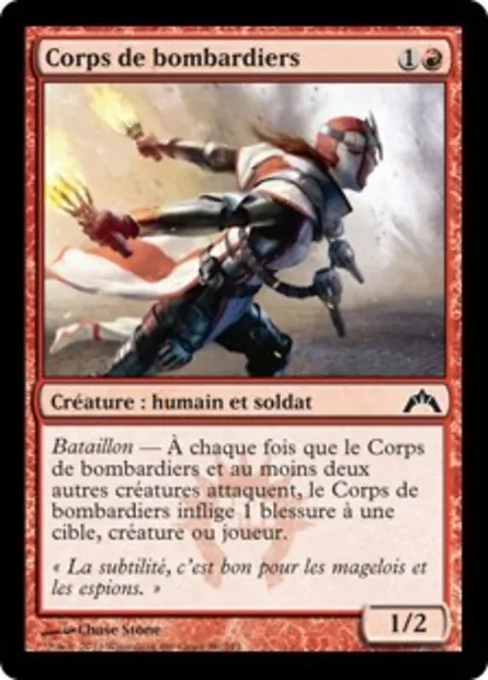 Corps de bombardiers, carte Magic GTC 86 — extension Insurrection