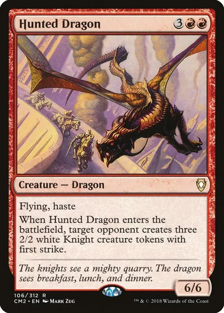 Hunted Dragon, Magic card CM2 106 — Commander Anthology Volume II set