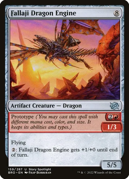 Fallaji Dragon Engine, Magic card BRO 159 — The Brothers' War set