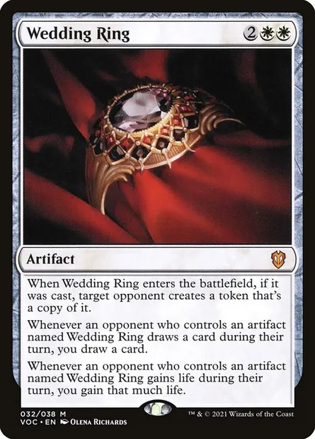 Wedding Ring, Magic card VOC 32 — Crimson Vow Commander set