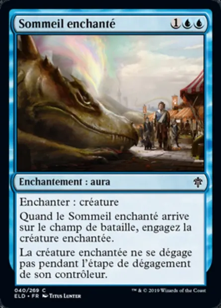 Sommeil enchanté, carte Magic ELD 40 — extension Throne of Eldraine