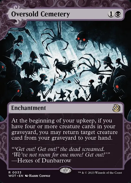 Oversold Cemetery, Magic card WOT 33 — Wilds of Eldraine: Enchanting Tales set