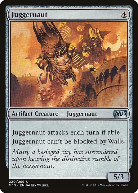 Juggernaut, Magic card M15 220 — Magic 2015 set