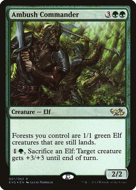 Ambush Commander, Magic card EVG 1 — Duel Decks Anthology: Elves vs. Goblins set