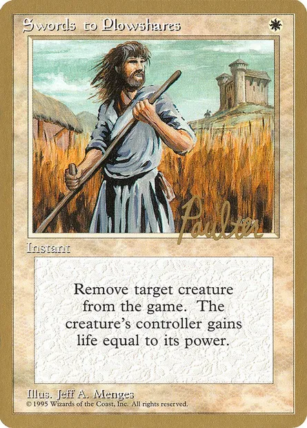 Swords to Plowshares, Magic card PTC pp52 — Pro Tour Collector Set set