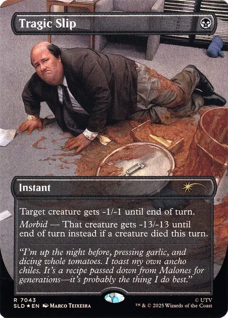 Fatale glissade, carte Magic SLD 7043 — extension Secret Lair Drop
