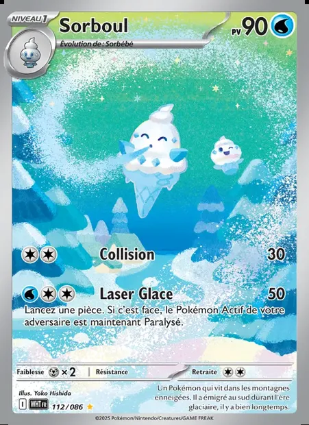 Sorboul, carte Pokémon WHT 112 — extension Flamme Blanche