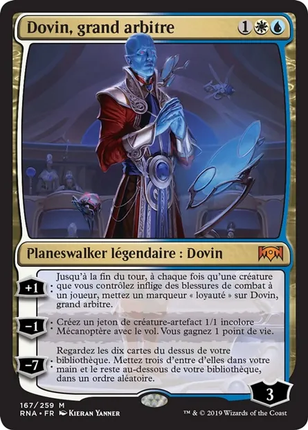 Dovin, grand arbitre, carte Magic RNA 167 — extension L'allégeance de Ravnica