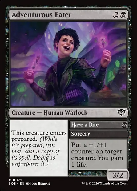 Adventurous Eater // Have a Bite, Magic card SOS 72 — Secrets of Strixhaven set