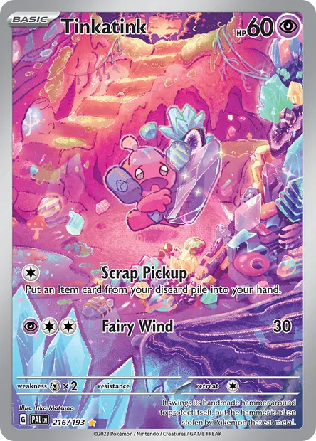Tinkatink, Pokémon card PAL 216 — Paldea Evolved set