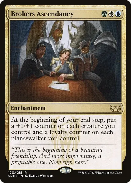 Brokers Ascendancy, Magic card SNC 170 — Streets of New Capenna set