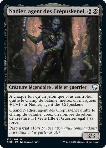 Nadier, agent des Crépuskenel, carte Magic CMR 135 — extension Commander Legends