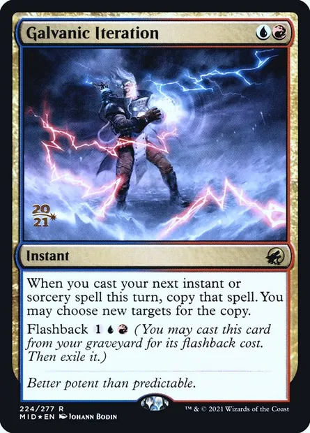 Galvanic Iteration, Magic card PMID 224s — Innistrad: Midnight Hunt Promos set