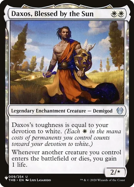 Daxos, Blessed by the Sun, Magic card PLST THB-9 — The List set