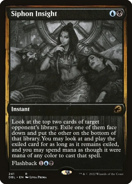 Siphon Insight, Magic card DBL 241 — Innistrad: Double Feature set