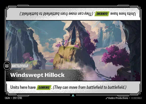 Windswept Hillock, carte Riftbound OGN 297 — extension Origins