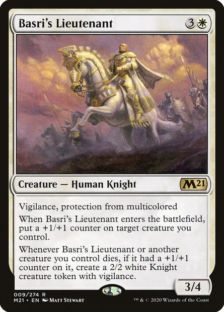 Basri's Lieutenant, Magic card M21 9 — Core Set 2021 set