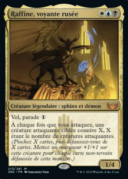 Raffine, voyante rusée, carte Magic SNC 213 — extension Les rues de la Nouvelle-Capenna