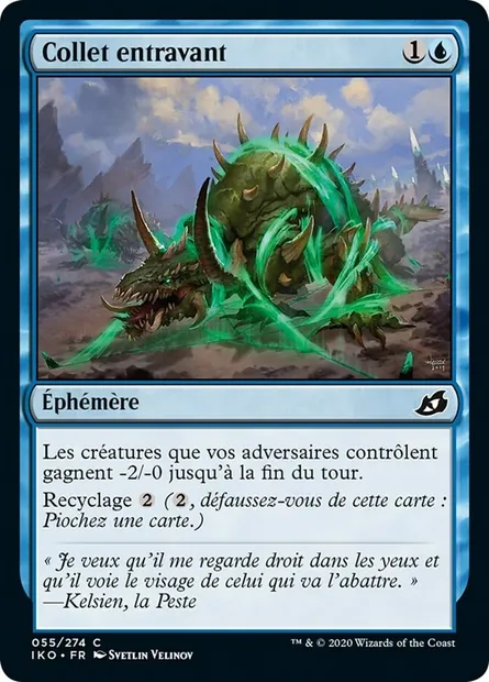 Collet entravant, carte Magic IKO 55 — extension Ikoria: Lair of Behemoths