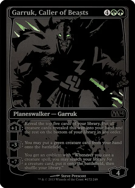 Garruk, meneur de bêtes, carte Magic PSDC 172★ — extension San Diego Comic-Con 2013