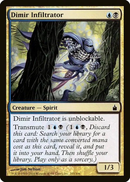 Dimir Infiltrator, Magic card RAV 203 — Ravnica: City of Guilds set