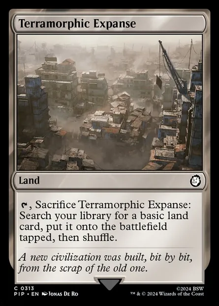 Terramorphic Expanse, Magic card PIP 313 — Fallout set