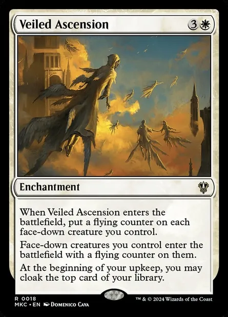 Veiled Ascension, Magic card MKC 18 — Murders at Karlov Manor Commander set