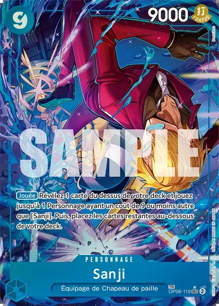 Sanji, carte One Piece OP06-119 — extension ONE PIECE CARD THE BEST