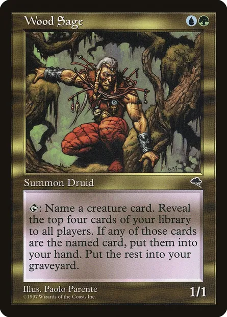Wood Sage, Magic card TMP 275 — Tempest set