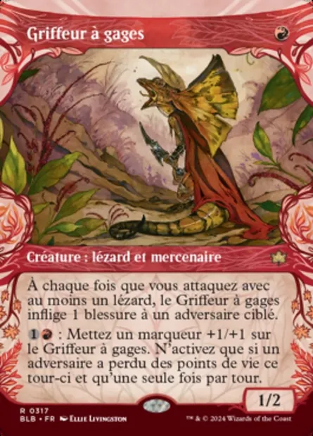 Griffeur à gages, carte Magic BLB 317 — extension Bloomburrow