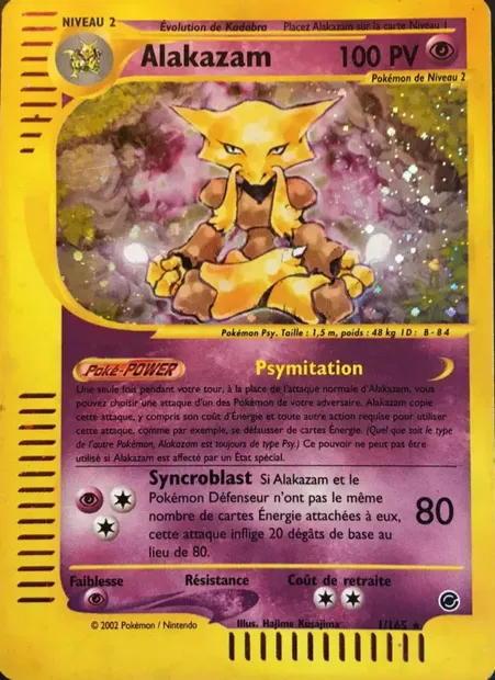 Alakazam, carte Pokémon EX 1 — extension Expedition