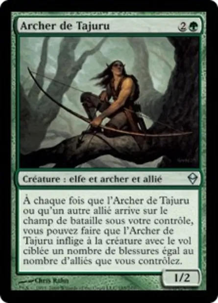 Archer de Tajuru, carte Magic ZEN 185 — extension Zendikar