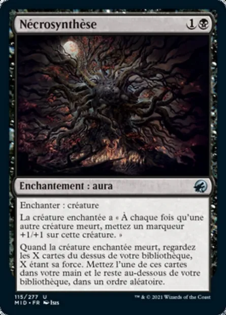 Nécrosynthèse, carte Magic MID 115 — extension Innistrad : chasse de minuit