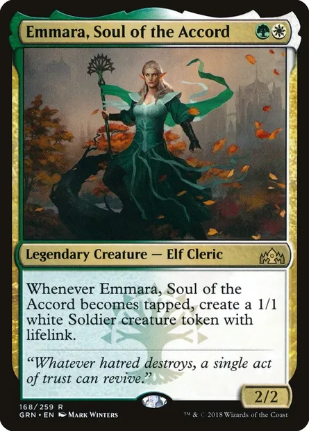 Emmara, Soul of the Accord, Magic card GRN 168 — Guilds of Ravnica set