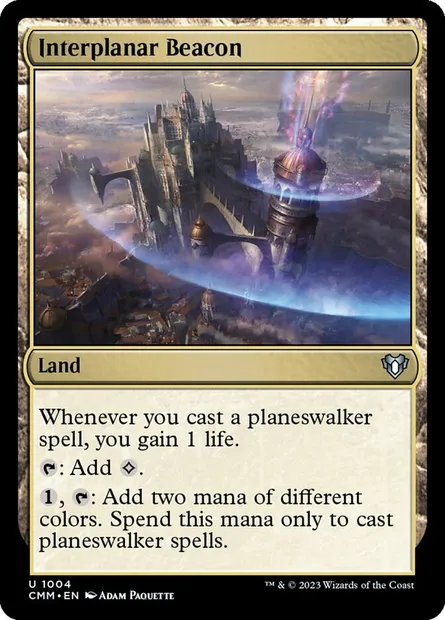 Interplanar Beacon, Magic card CMM 1004 — Commander Masters set