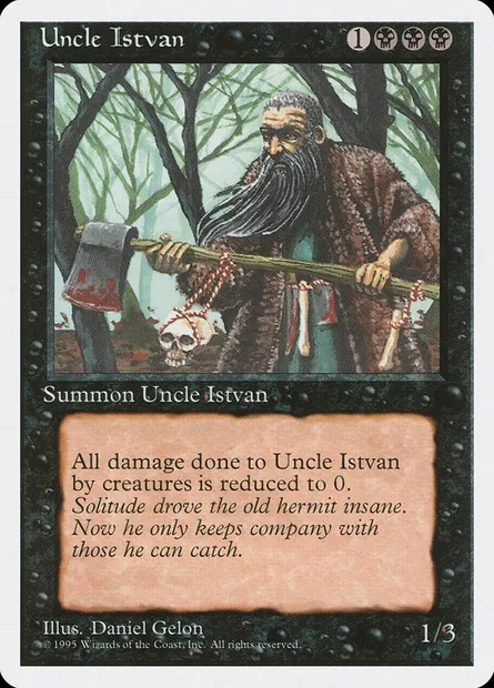 Uncle Istvan, Magic card 4ED 165 — Fourth Edition set